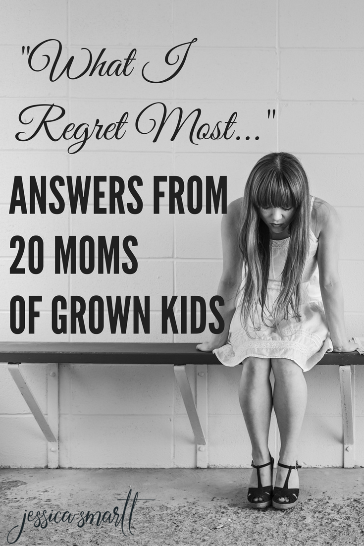 This blogger did an experiment - Asked 20 Moms with grown kids: What do you regret most about your child-rearing years? What would you change? Their answers will surprise (and inspire)