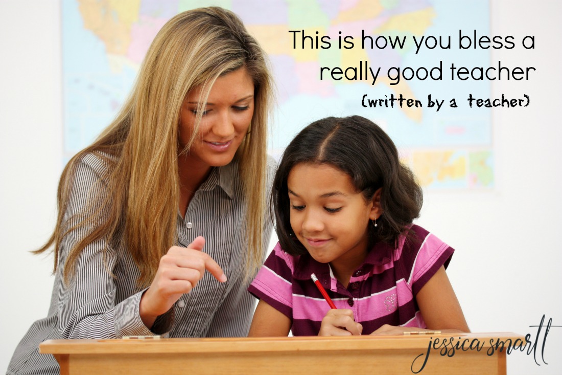 Teacher and Student In A Classroom At School