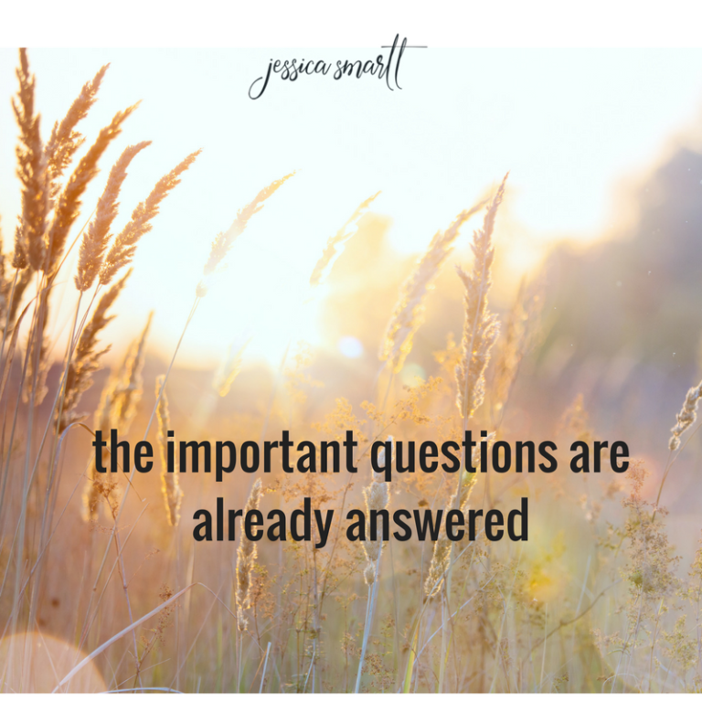 Your Important Questions Are Already Answered - 